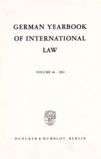 cover of the book German Yearbook of International Law / Jahrbuch für Internationales Recht: Vol. 44 (2001)