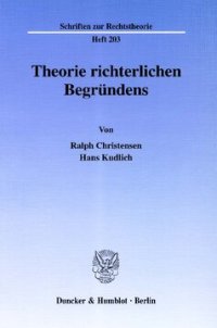 cover of the book Theorie richterlichen Begründens