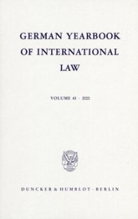 cover of the book German Yearbook of International Law / Jahrbuch für Internationales Recht: Vol. 43 (2000)