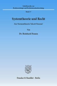 cover of the book Systemtheorie und Recht: Zur Normentheorie Talcott Parsons'