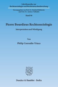 cover of the book Pierre Bourdieus Rechtssoziologie: Interpretation und Würdigung