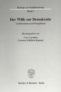 cover of the book Der Wille zur Demokratie: Traditionslinien und Perspektiven