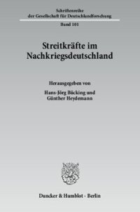 cover of the book Streitkräfte im Nachkriegsdeutschland