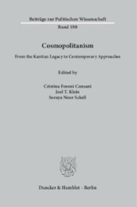 cover of the book Cosmopolitanism: From the Kantian Legacy to Contemporary Approaches