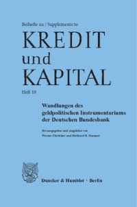 cover of the book Wandlungen des geldpolitischen Instrumentariums der Deutschen Bundesbank