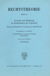 cover of the book Vernunft und Erfahrung im Rechtsdenken der Gegenwart / Reason and Experience in Contemporary Legal Thought: Vorwort von / Preface by Ota Weinberger