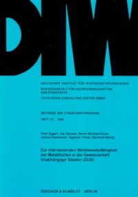 cover of the book Zur internationalen Wettbewerbsfähigkeit der Metallhütten in der Gemeinschaft Unabhängiger Staaten (GUS)