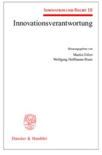 cover of the book Innovationsverantwortung: Innovation und Recht III