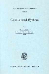 cover of the book Gesetz und System