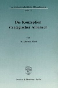 cover of the book Die Konzeption strategischer Allianzen