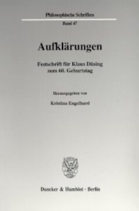 cover of the book Aufklärungen: Festschrift für Klaus Düsing zum 60. Geburtstag