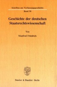 cover of the book Geschichte der deutschen Staatsrechtswissenschaft