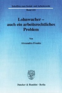 cover of the book Lohnwucher - auch ein arbeitsrechtliches Problem