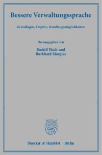 cover of the book Bessere Verwaltungssprache: Grundlagen, Empirie, Handlungsmöglichkeiten