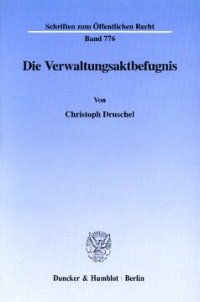 cover of the book Die Verwaltungsaktbefugnis