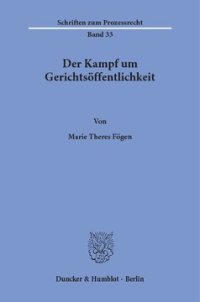 cover of the book Der Kampf um Gerichtsöffentlichkeit