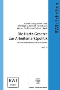 cover of the book Die Hartz-Gesetze zur Arbeitsmarktpolitik: Ein umfassendes Evaluationskonzept