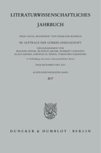 cover of the book Literaturwissenschaftliches Jahrbuch: 58. Band (2017)