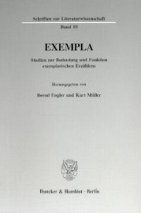 cover of the book Exempla: Studien zur Bedeutung und Funktion exemplarischen Erzählens