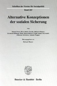 cover of the book Alternative Konzeptionen der sozialen Sicherung