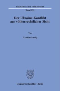 cover of the book Der Ukraine-Konflikt aus völkerrechtlicher Sicht