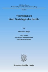 cover of the book Vorstudien zu einer Soziologie des Rechts