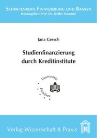 cover of the book Studienfinanzierung durch Kreditinstitute