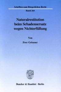 cover of the book Naturalrestitution beim Schadensersatz wegen Nichterfüllung