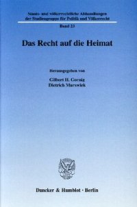 cover of the book Das Recht auf die Heimat