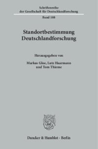 cover of the book Standortbestimmung Deutschlandforschung