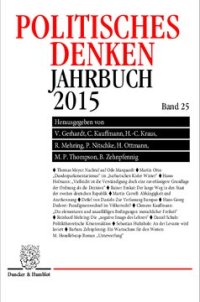 cover of the book Politisches Denken. Jahrbuch 2015