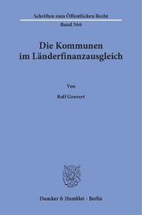 cover of the book Die Kommunen im Länderfinanzausgleich