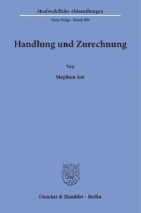 cover of the book Handlung und Zurechnung