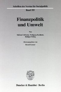 cover of the book Finanzpolitik und Umwelt