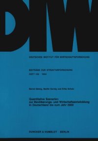 cover of the book Quantitative Szenarien zur Bevölkerungs- und Wirtschaftsentwicklung in Deutschland bis zum Jahr 2000