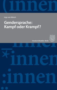 cover of the book Gendersprache: Kampf oder Krampf?