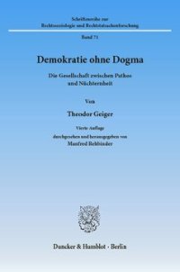 cover of the book Demokratie ohne Dogma: Die Gesellschaft zwischen Pathos und Nüchternheit