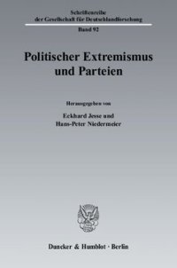 cover of the book Politischer Extremismus und Parteien