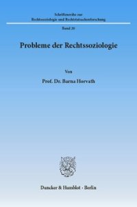 cover of the book Probleme der Rechtssoziologie