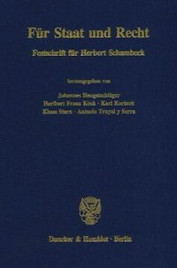 cover of the book Für Staat und Recht: Festschrift für Herbert Schambeck