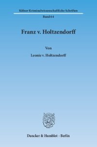 cover of the book Franz v. Holtzendorff