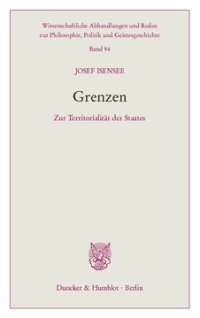 cover of the book Grenzen: Zur Territorialität des Staates