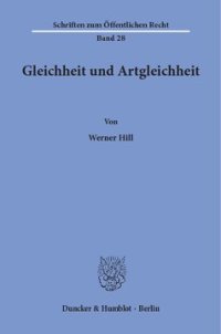 cover of the book Gleichheit und Artgleichheit