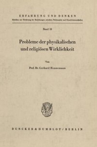 cover of the book Probleme der physikalischen und religiösen Wirklichkeit