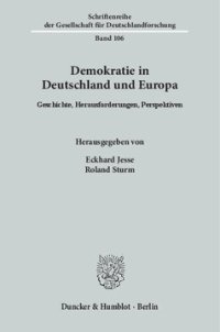 cover of the book Demokratie in Deutschland und Europa: Geschichte, Herausforderungen, Perspektiven