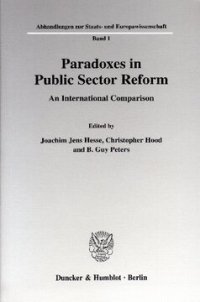 cover of the book Paradoxes in Public Sector Reform: An International Comparison