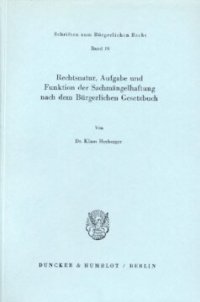 cover of the book Rechtsnatur, Aufgabe und Funktion der Sachmängelhaftung nach dem Bürgerlichen Gesetzbuch