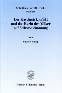 cover of the book Der Kaschmirkonflikt und das Recht der Völker auf Selbstbestimmung