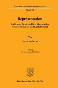 cover of the book Repräsentation: Studien zur Wort- und Begriffsgeschichte von der Antike bis ins 19. Jahrhundert