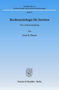 cover of the book Rechtssoziologie für Juristen: Eine Aufsatzsammlung